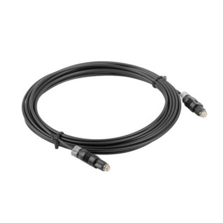 Lanberg Cable de audio digital óptico Toslink CA-TOSL-10CC-0020-BK 2m negro